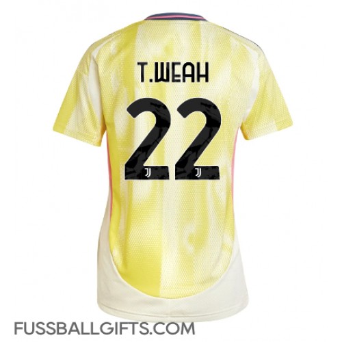 Juventus Timothy Weah #22 Fußballbekleidung Auswärtstrikot Damen 2024-25 Kurzarm